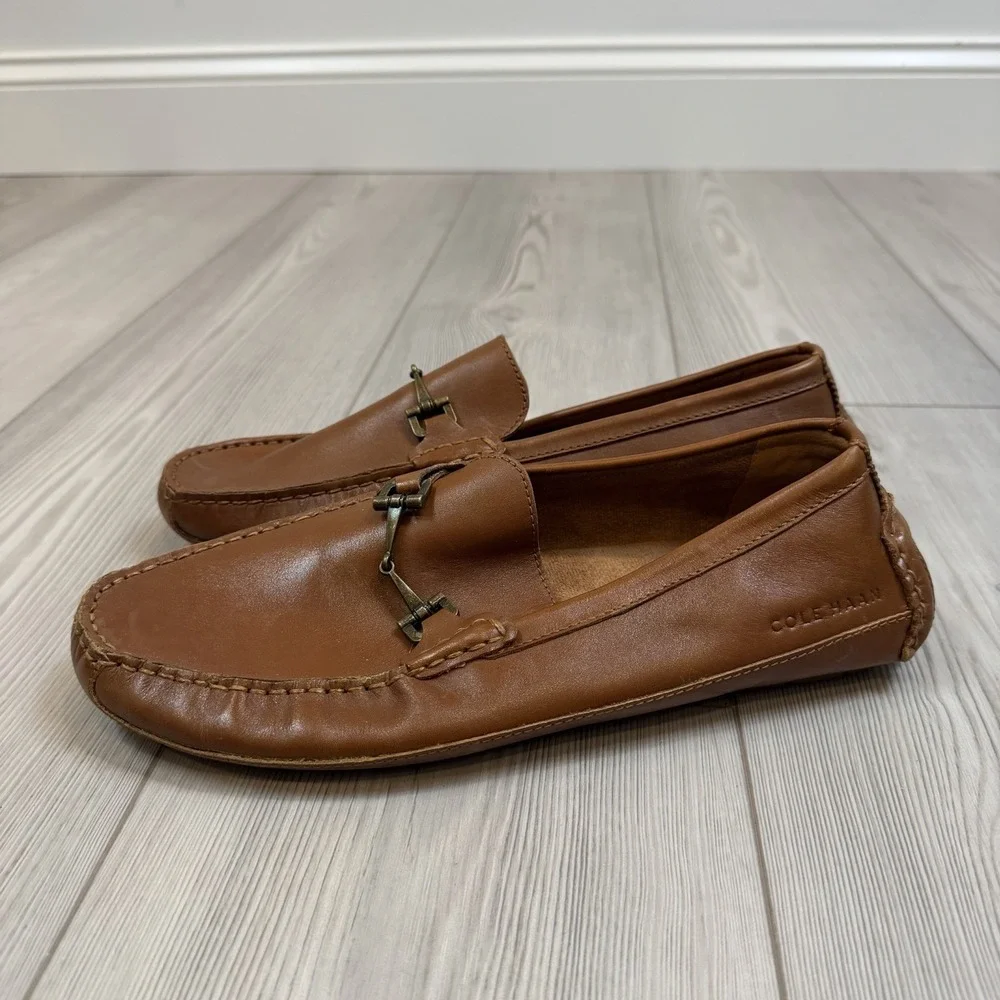 Cole Haan Men's‎ Size 9 Brown Leather Wyatt Bit Driver Style C35784